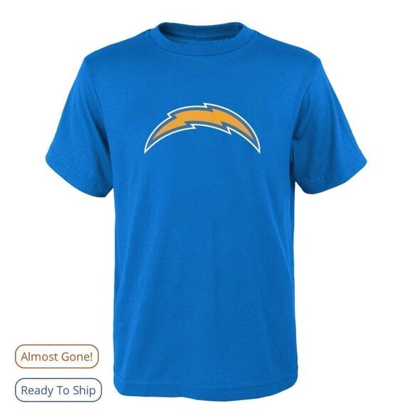 NFL Powder Blue Los Angeles Chargers Primary Logo T-Shirt XL NWT in packaging - Picture 1 of 2